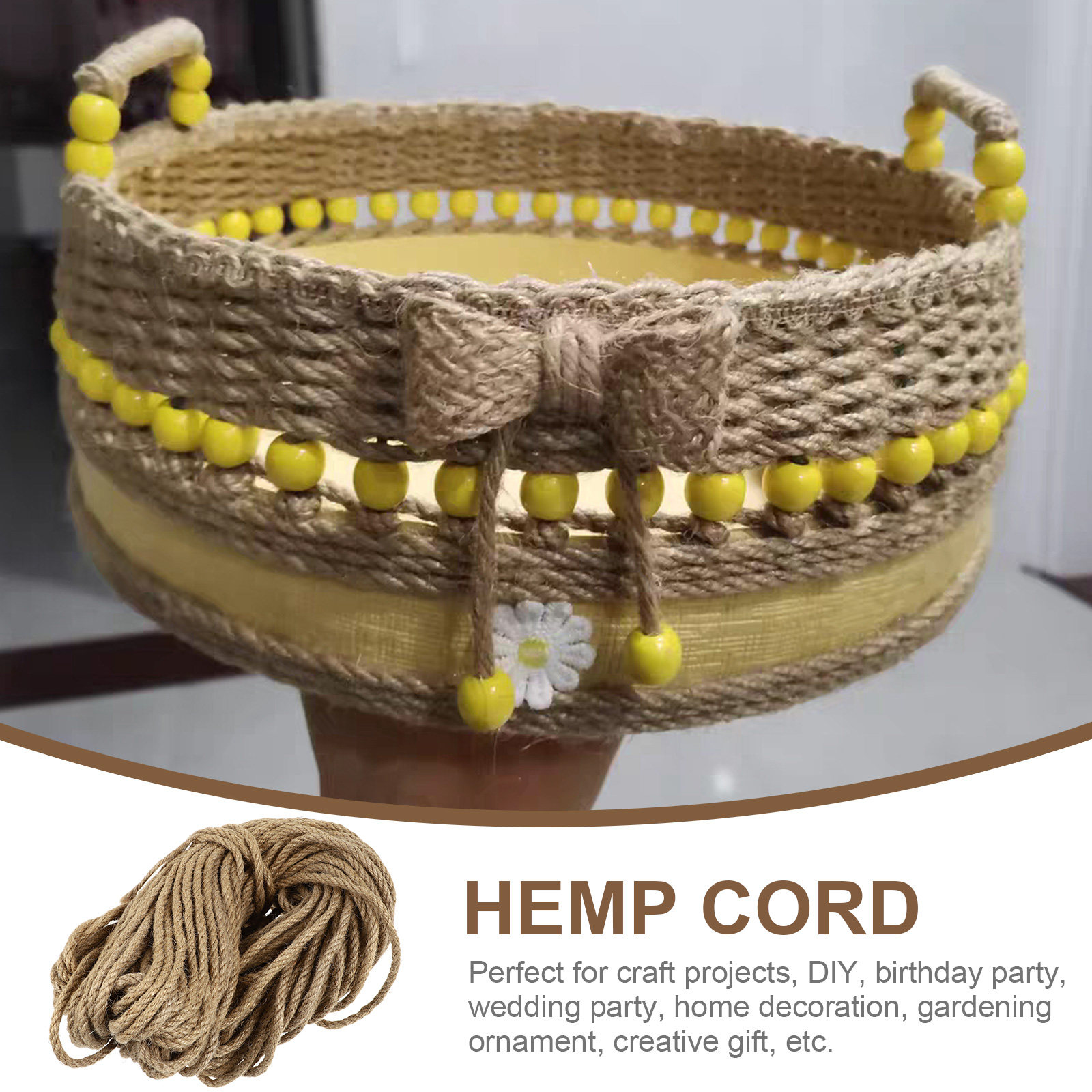 Twine Jute Natural - 50 metros de corda de juta