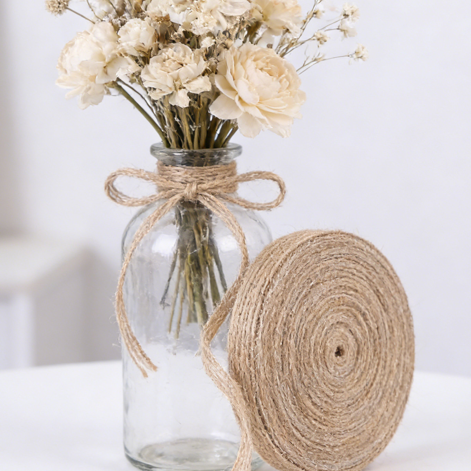Twine Jute Natural - 2 Rolos de Fita de Juta