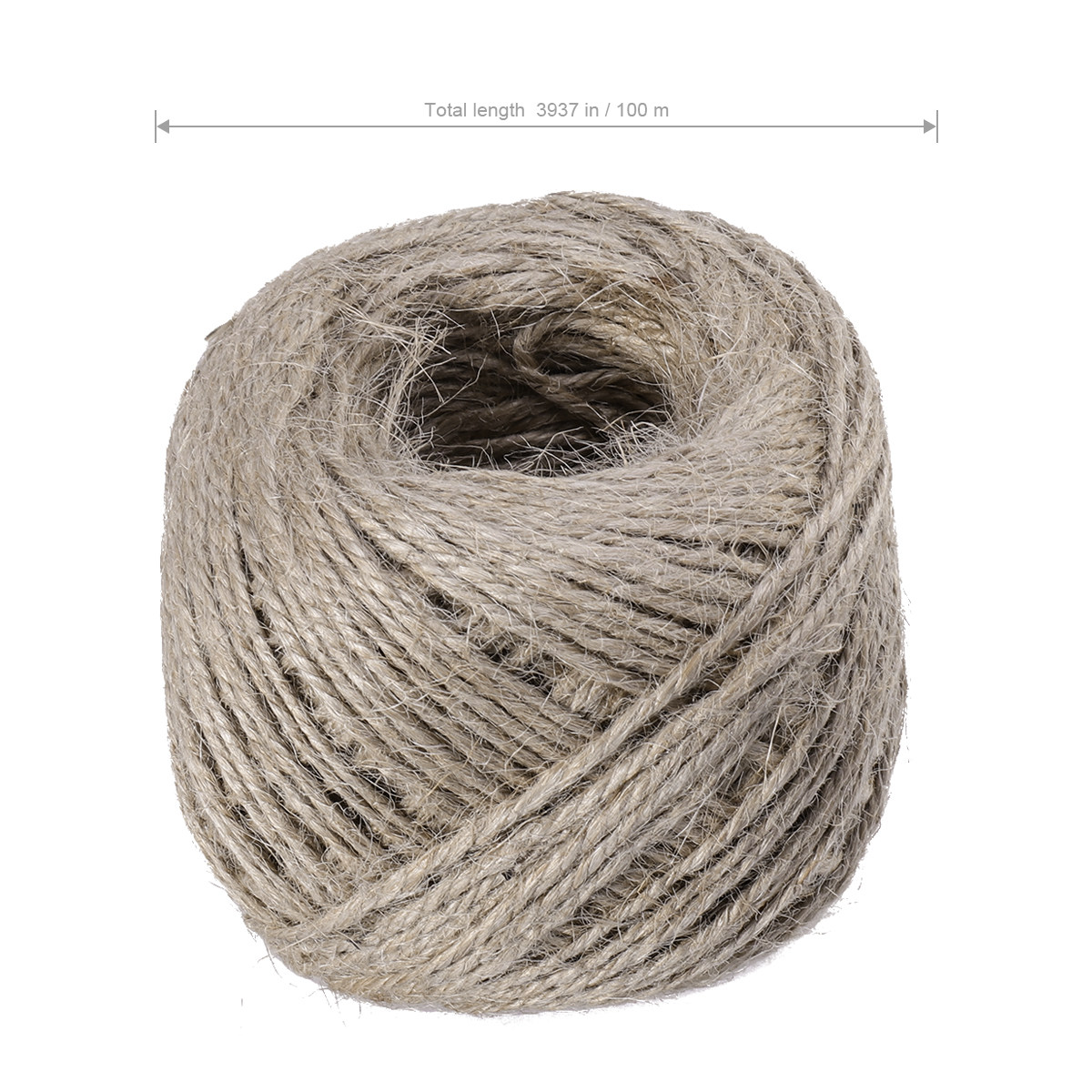 Twine Jute Natural - Corda de cânhamo natural, fio de