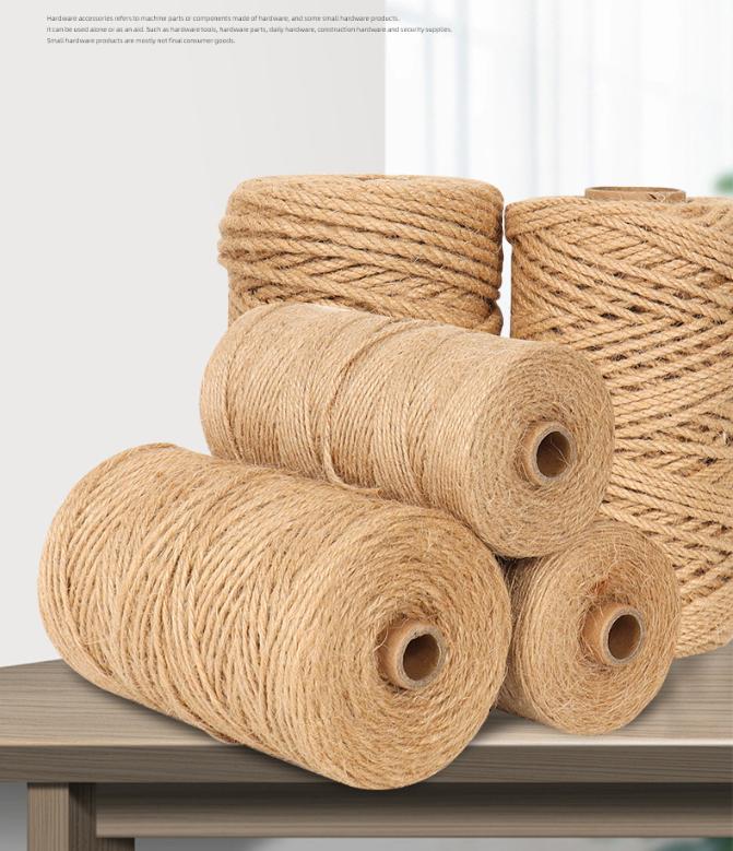 100m natural vintage corda de  - Twine Jute Natural avaliação e preço