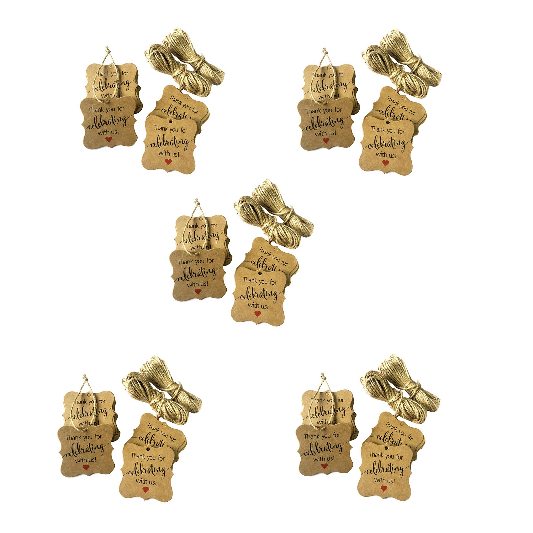 ABVJ-500 unidades de etiquetas - Twine Jute Natural avaliação e preço