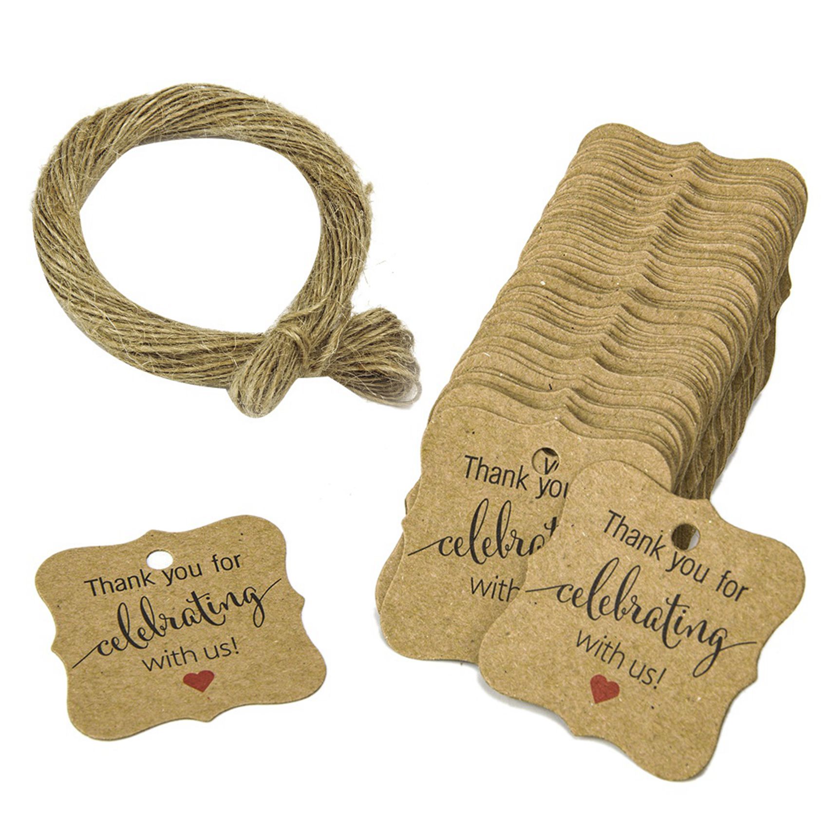 ABVJ-500 unidades de etiquetas - Twine Jute Natural avaliação e preço