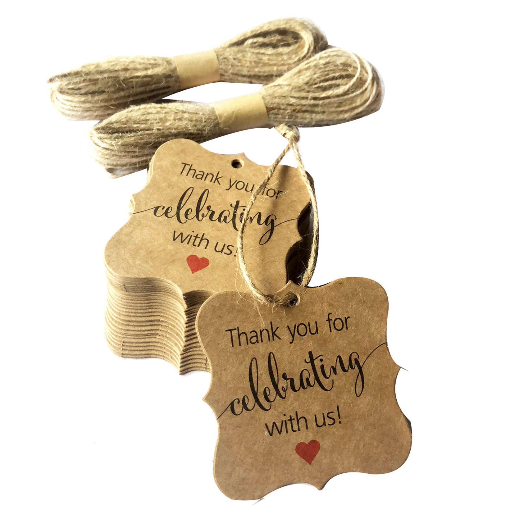 ABVJ-500 unidades de etiquetas - Twine Jute Natural avaliação e preço