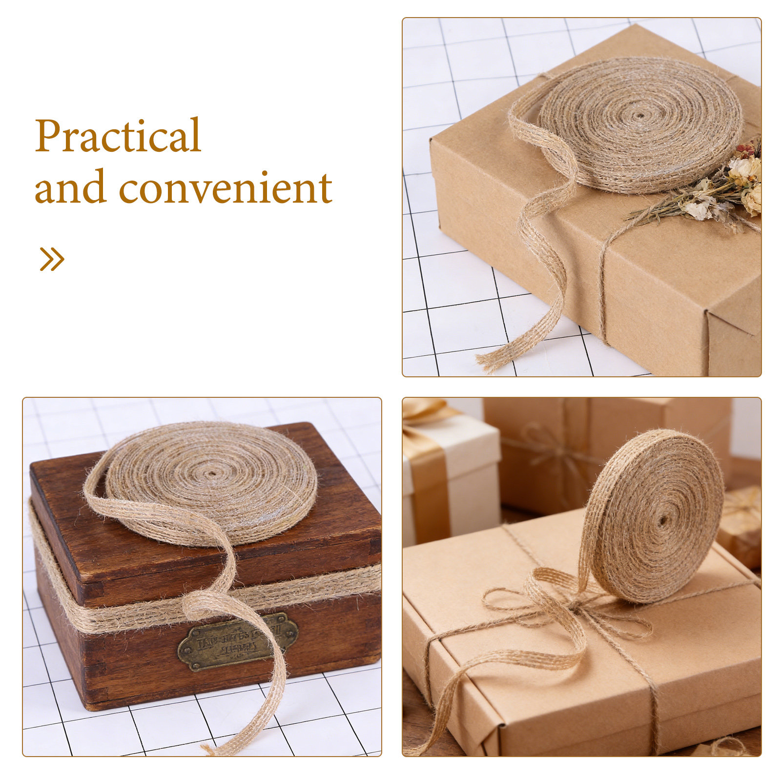 2 Rolos de Fita de Juta Natura - Twine Jute Natural avaliação e preço