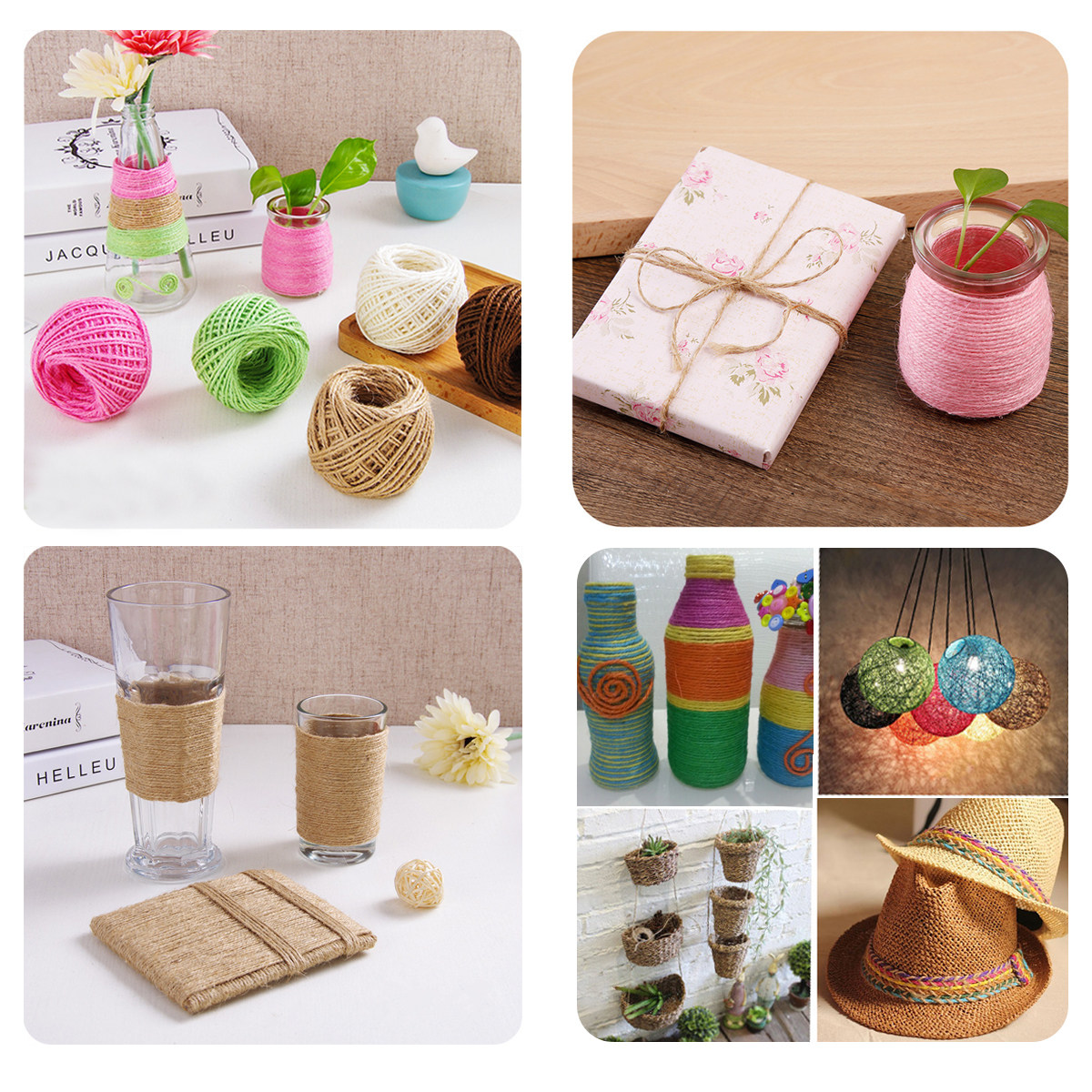 Corda de cânhamo natural, fio  - Twine Jute Natural avaliação e preço