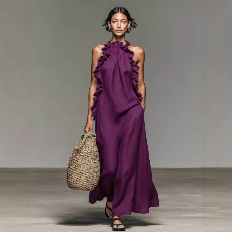 Vestido Maxi Feminino Sexy Per - B&J Florist Supply Nyc avaliação e preço